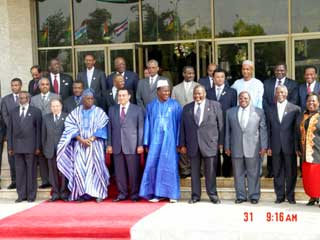 A group photograph of African Leaders 